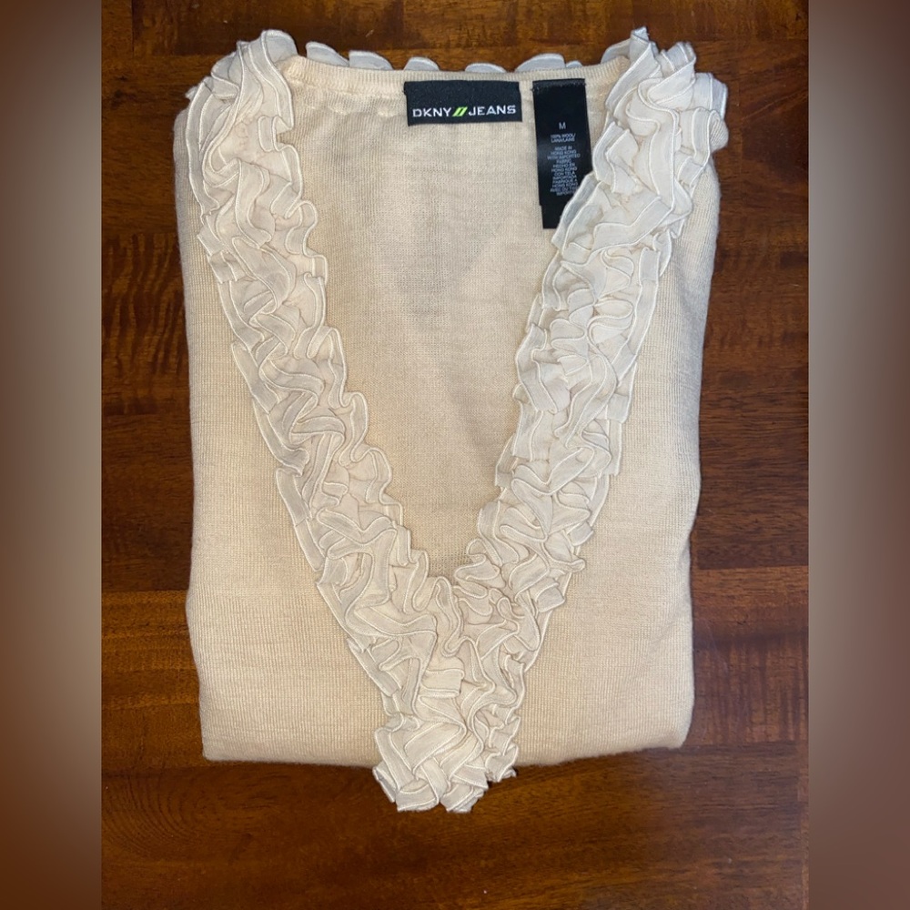 DKNY Jeans ruffle top